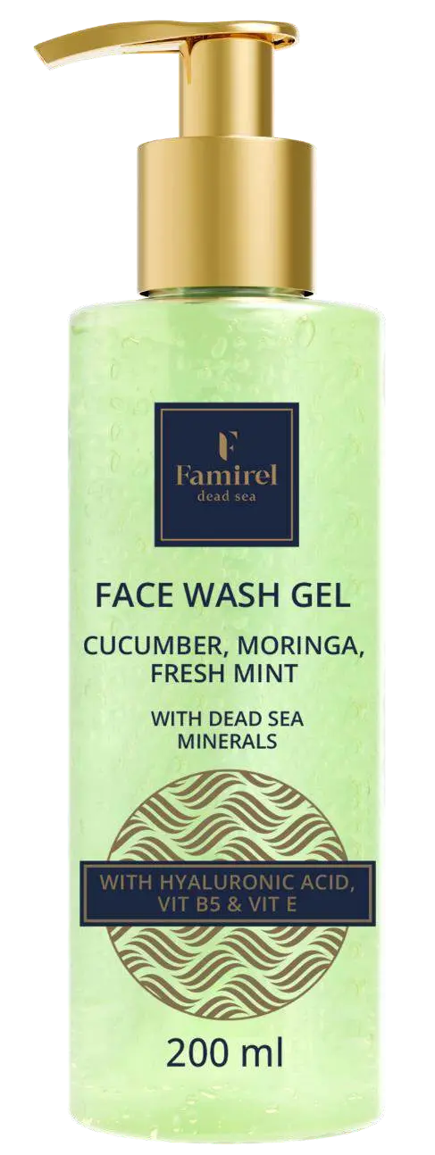 Face Wash Gel Cucumber, Moringa, Fresh Mint